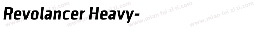 Revolancer Heavy字体转换